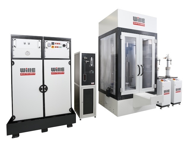 Alta presion - sistema triaxial de roca a alta temperatura