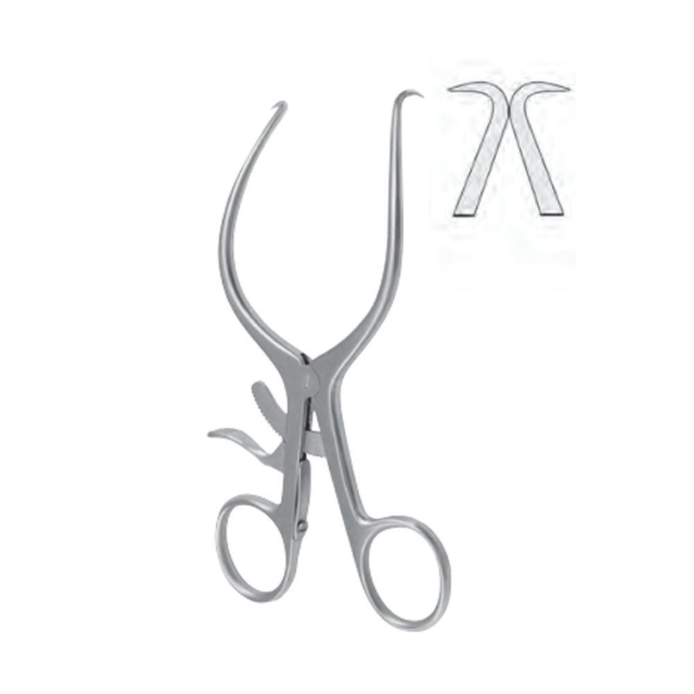 Retractor gelpi punta afilada 7' acero inox 410 doble proteccion