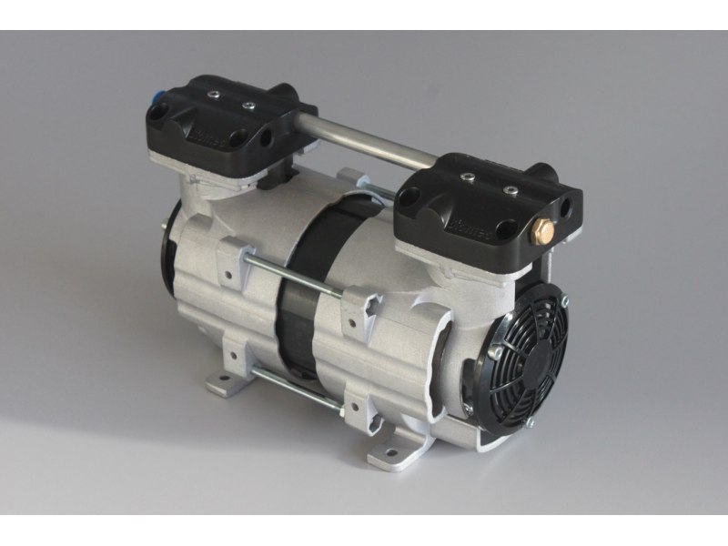 Biomec serie B2P oil-less (bombas de vacio, 24–55 LPM, doble piston)