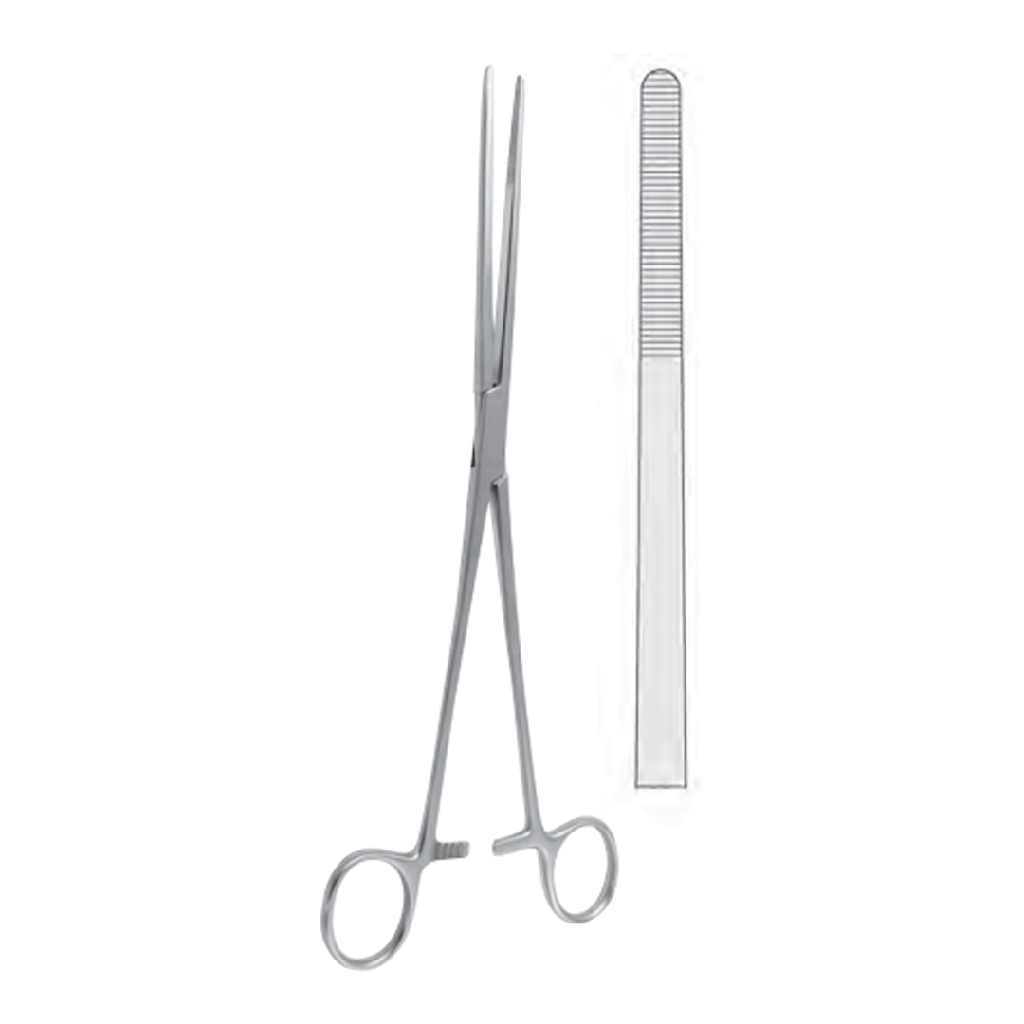 Pinza uterina bozeman str 10 ' acero inox 410 doble proteccion