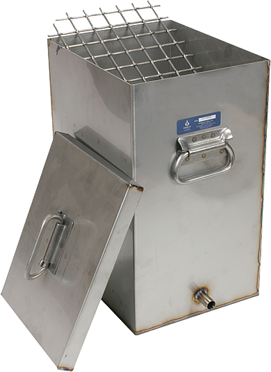 Recipiente para barras de mortero, 36 barras, 9" x 11" x 15.5"