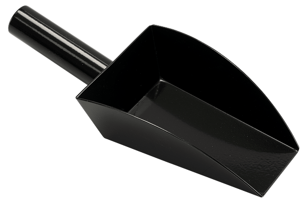 Cuchara, punta plana, acero inoxidable recubierto de PTFE