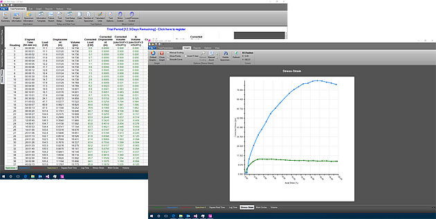 Triaxial - consolidated drained module for humboldt NEXT software