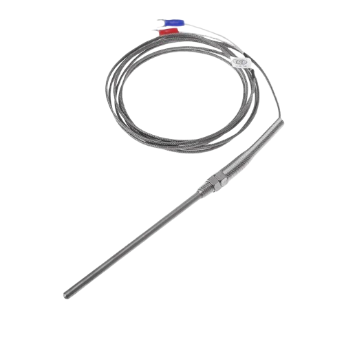 Termopar k, de -40 °c a +480 °c, con trenzado de acero.