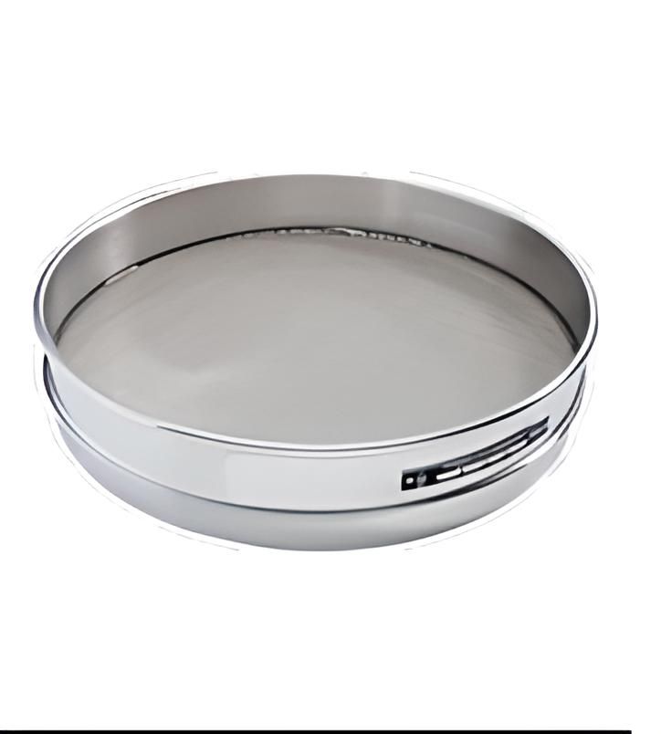 Tamiz, 12'' de diametro, malla n.° 35 (500 µ), altura media, marco y malla de acero inoxidable