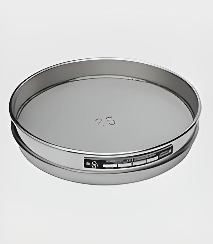 Tamiz, 8'' de diametro, malla n.° 30 (600 µ), altura media, marco y malla de acero inoxidable