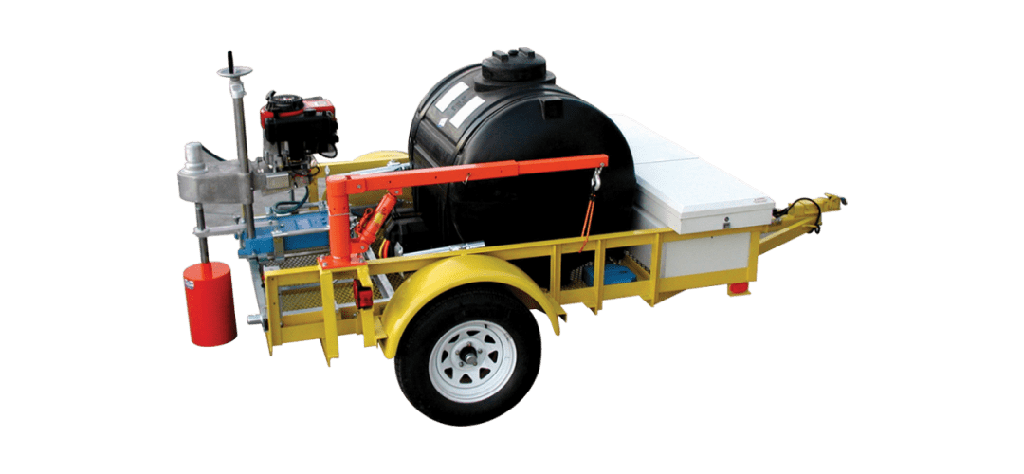 Sistema de perforacion de base montado en remolque