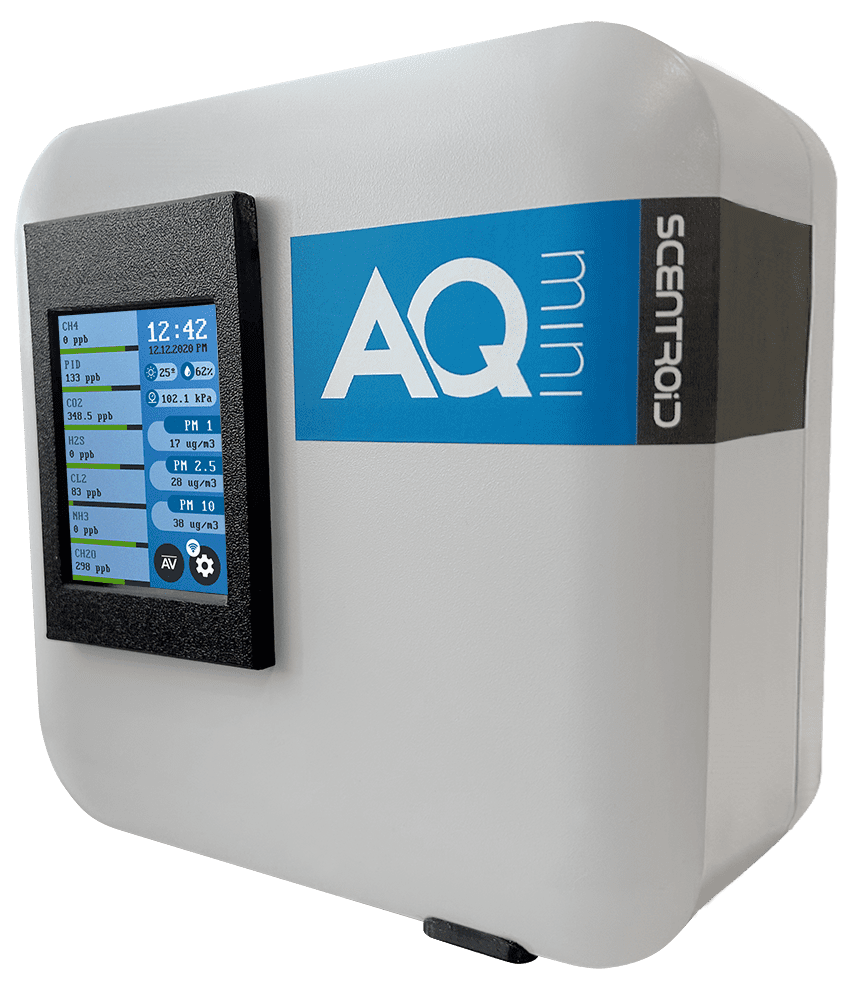 Monitor compacto de calidad del aire interior scentroid aqmini