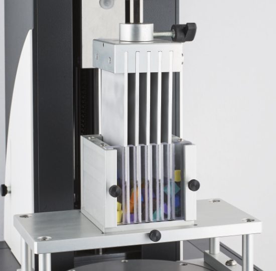 Reologia lamy | dispositivo de fijacion kramer de 5 aspas (TX-KFBF) - analizador de textura TX-700 - reologia lamy