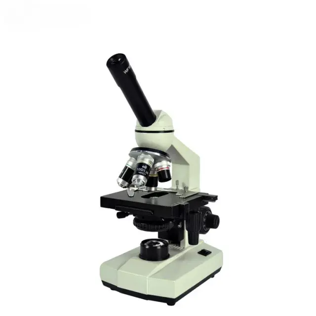 Microscopio monocular para estudiantes.