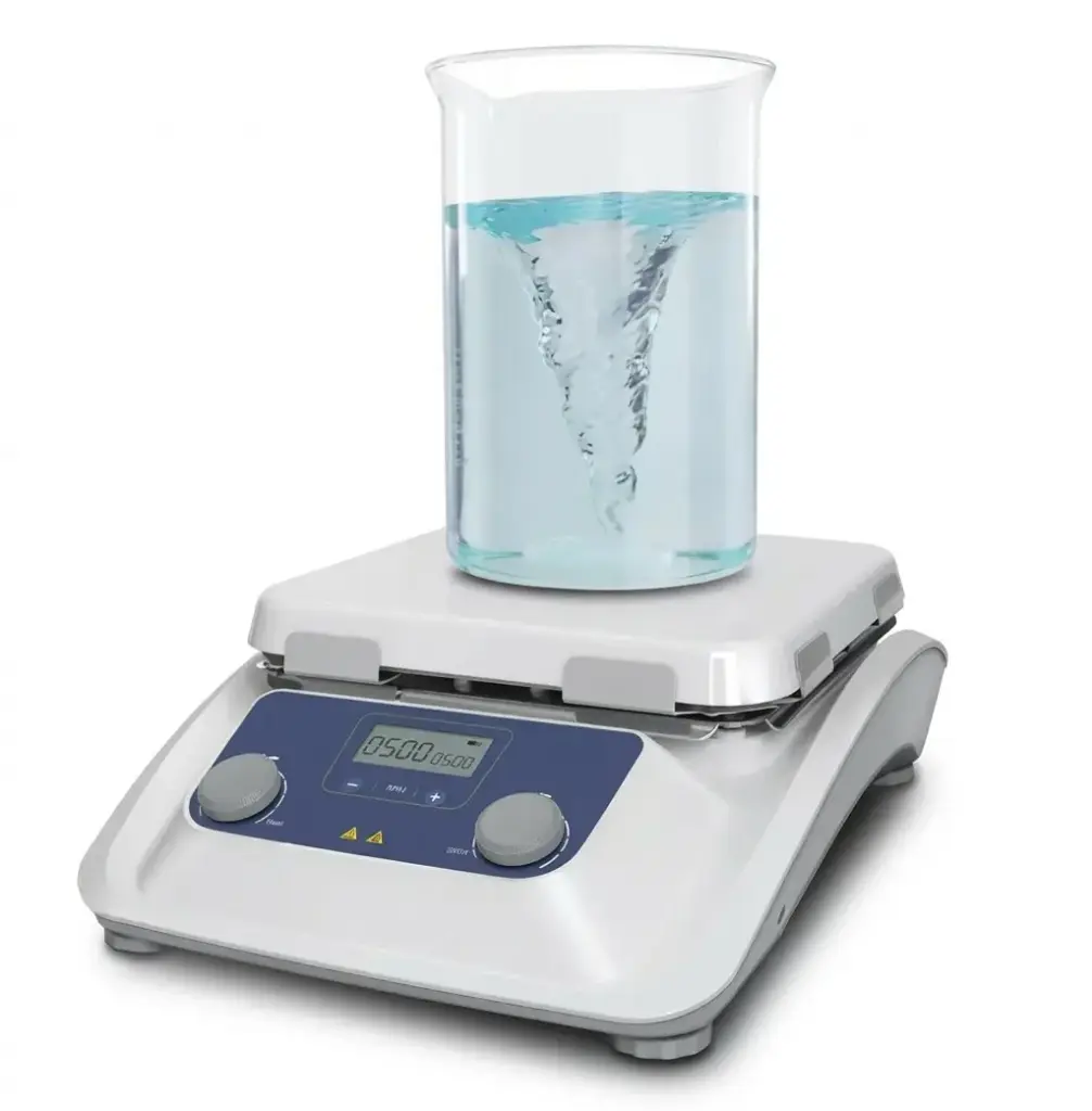 Agitador magnético con placa calefactora temperatura maxima 500 C