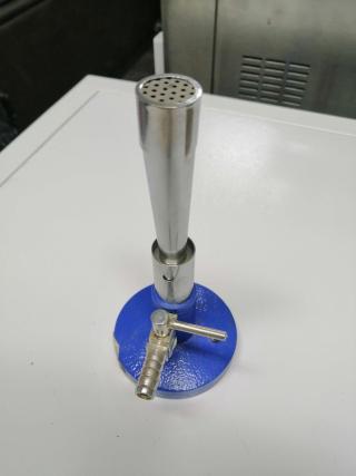 [CWGMECHERO N] Mechero bunsen con llave de paso, gas natural