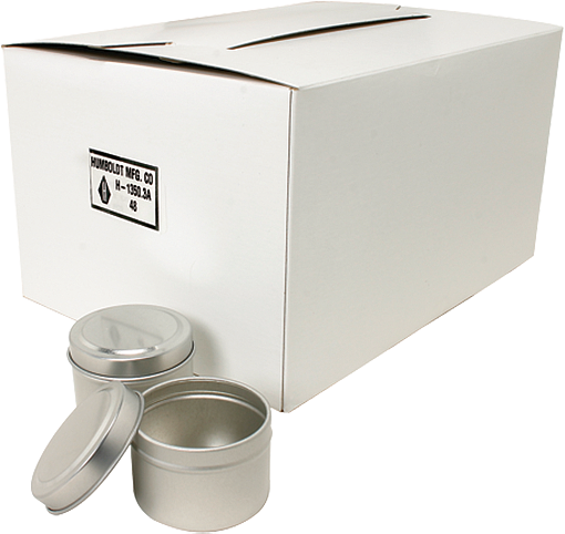 [H-1350.3A] Vaso de muestra con tapa, lata, 2,5 oz, (48 por caja)