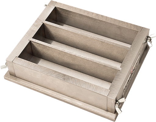 [H-3270] Molde de 3 secciones, 40 x 40 x 160 mm (1,6 x 1,6 x 6,3")