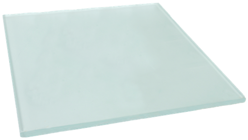 [H-4253.1] Placa de limite de plastico, vidrio, 12 x 12 x 0,375" (305 x 305 x 9,5 mm)