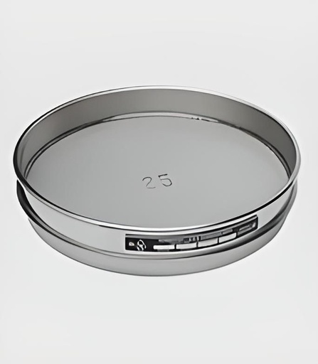 [filler_36525] Tamiz, 8'' de diametro, malla n.º 16 (1,18 mm), altura media, marco y malla de acero inoxidable